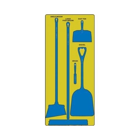 Accuform DRY ZONE STOREBOARDS MAXDUTY PSB610YLBU PSB610YLBU